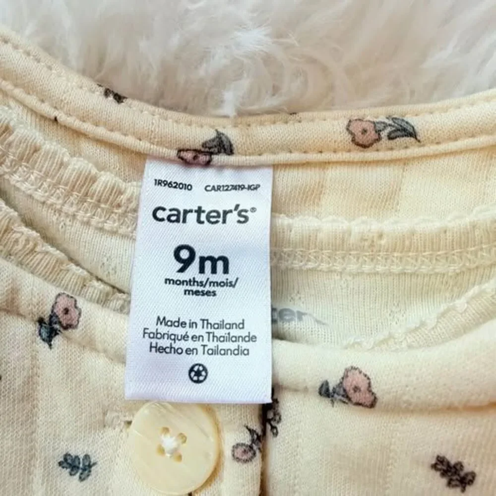 🌸 NWT Carter's Floral Cardigan & Bodysuit Set 9M Baby Girl Outfit